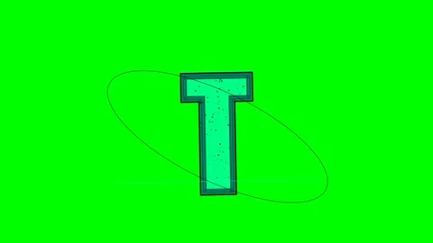 Draw Moving with Letter on Green Screen Chroma Key Background Stock Footage 336898923