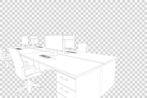Draw of an open space Stock Illustration