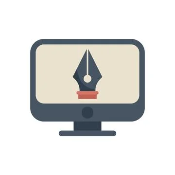 Draw redesign icon flat vector. Web ui イラスト素材