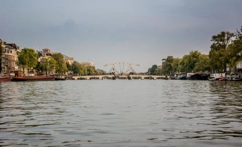 Drawbridge on amstel river Photos