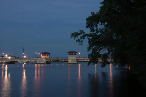 Drawbridge Dusk Stock Photos