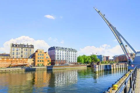 Drawbridge in Gdansk Stock Photos