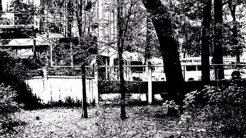 Drawed Building Wall Construction In Fast Motion An Front View Stock Footage 84025079