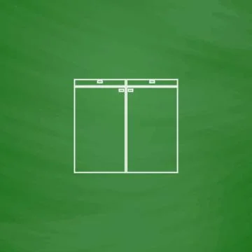Drawer computer symbol Stock Illustration