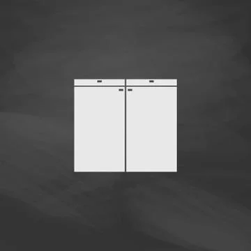 Drawer computer symbol Stock Illustration