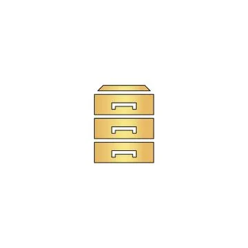 Drawer computer symbol Illustrazione stock