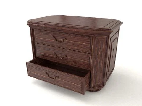 Drawer open Stock Illustration