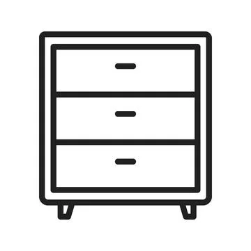Drawers Icon Image. Stock Illustration