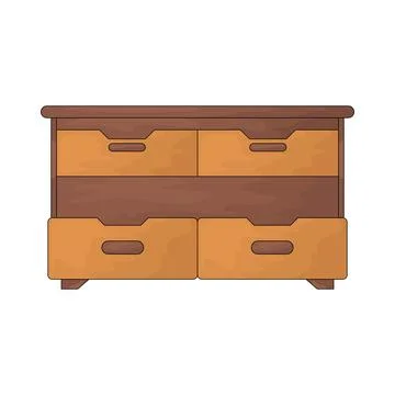 Drawers illustration Stock Illustration
