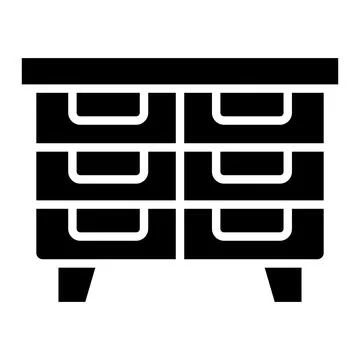 Drawers Vector Icon Design Illustration Stock Illustration