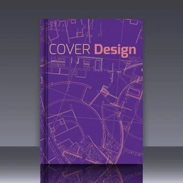 Drawing of abstract architectural detail on flat surface Ilustración de archivo