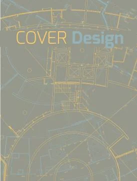 Drawing of abstract architectural detail on flat surface Ilustración de archivo
