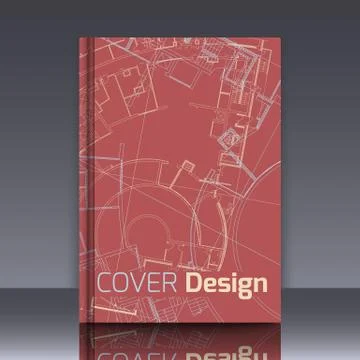 Drawing of abstract architectural detail on flat surface Ilustración de archivo