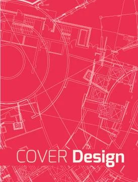 Drawing of abstract architectural detail on flat surface Ilustración de archivo