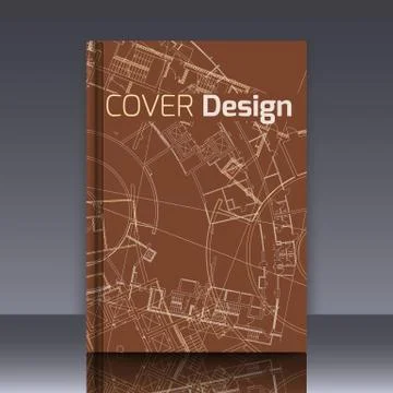 Drawing of abstract architectural detail on flat surface Ilustración de archivo