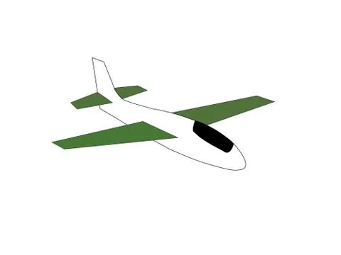 Drawing air plan Stock Illustration