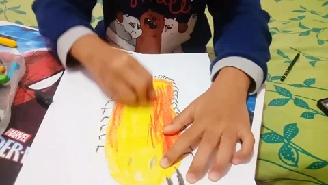 Drawing and coloring Stock Footage 282705774