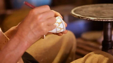 Drawing and design in clay Stock Footage 124839589