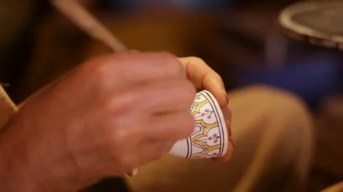 Drawing and design in clay Stock Footage 124842899