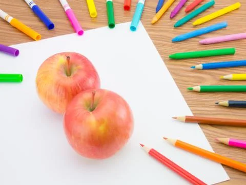 Drawing Apple Stock Photos