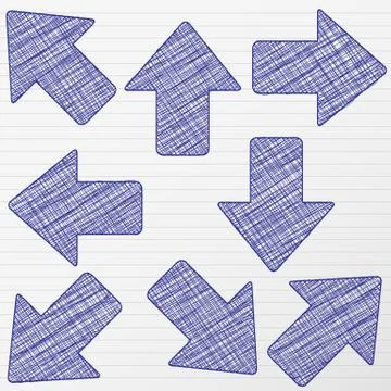 Drawing arrow Stock Illustration