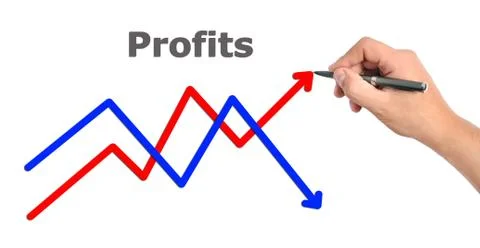 Drawing arrows Foto stock