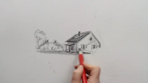 Drawing Art Process Video stock 98942503