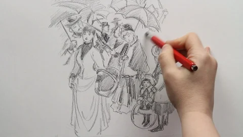Drawing Art Process 動画素材 98991775