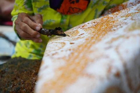 Drawing Batik Stock Photos