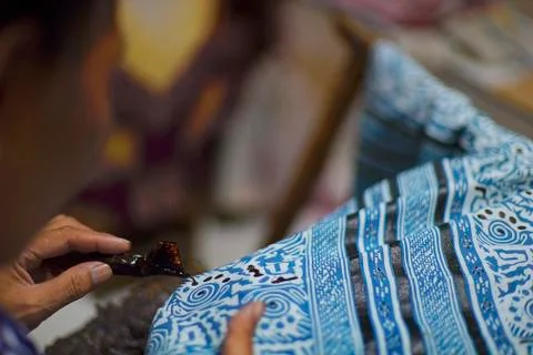 Drawing Batik Tulis Stock Photos