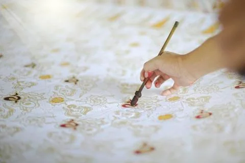 Drawing Batik Tulis Stock Photos