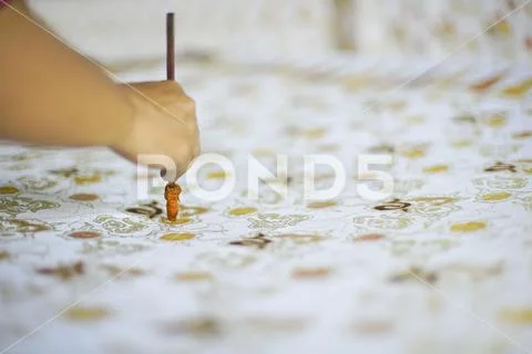 Drawing Batik Tulis Stock Photos