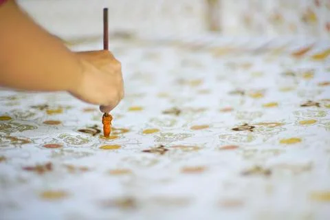 Drawing Batik Tulis Stock Photos