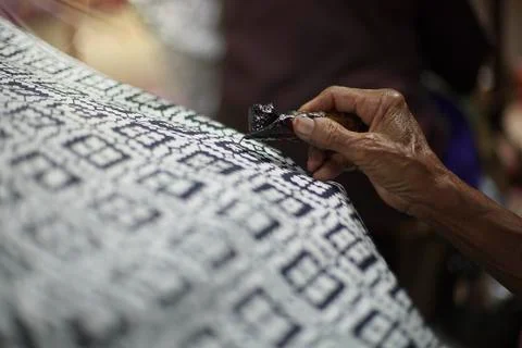Drawing Batik Tulis Stock Photos