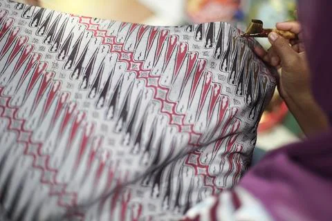Drawing Batik Tulis Stock Photos