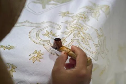 Drawing Batik Tulis Stock Photos