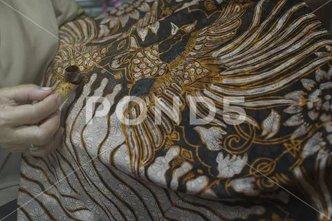 Drawing Batik Tulis Stock Photos