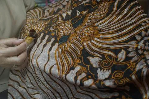 Drawing Batik Tulis Stock Photos
