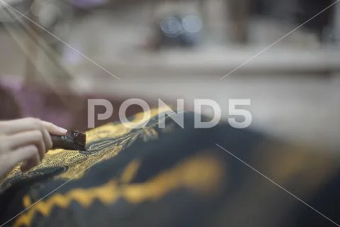 Drawing Batik Tulis Stock Photos