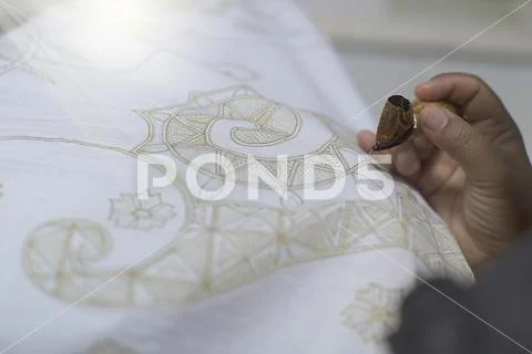 Drawing Batik Tulis Stock Photos