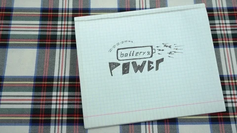 Drawing battery power Stock Footage 105523872