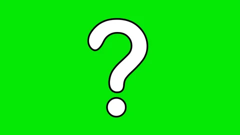 Drawing black and white question mark Stock Footage 332660276