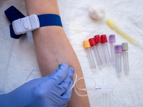 Drawing blood Stock Photos