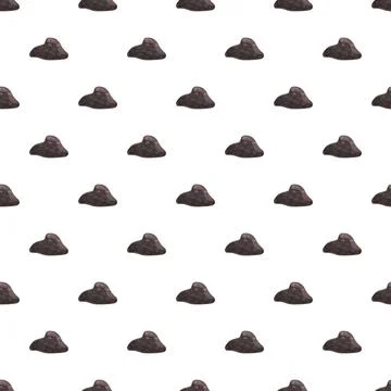 Drawing brown rocks or soil piles pattern 스톡 일러스트