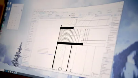 Cad Drawing On Screen Stock Footage ~ Royalty Free Stock Videos | Pond5