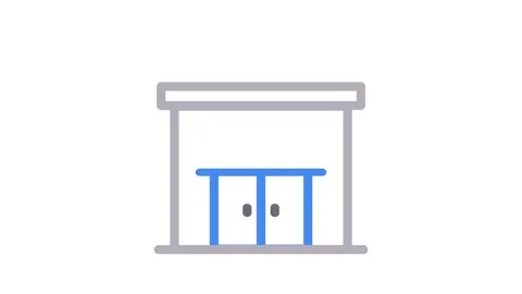 Drawing of a building, showcasing its architectural details and structure. Stock Footage 334992063
