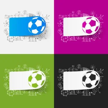 Drawing business formulas: ball Illustrazione stock