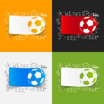 Drawing business formulas: ball Illustrazione stock