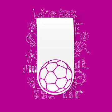 Drawing business formulas: ball Stock Illustration