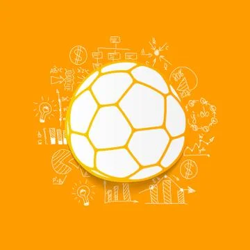 Drawing business formulas: ball Stock Illustration